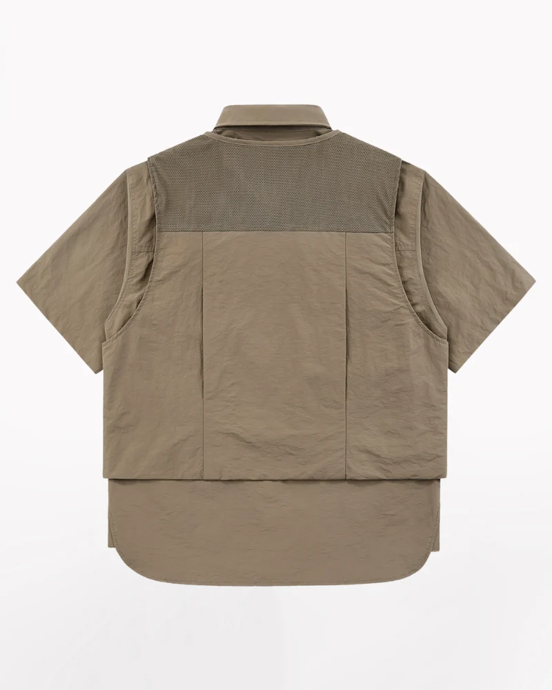 Functional Fake Two-Piece Short Sleeve Tech Shirt