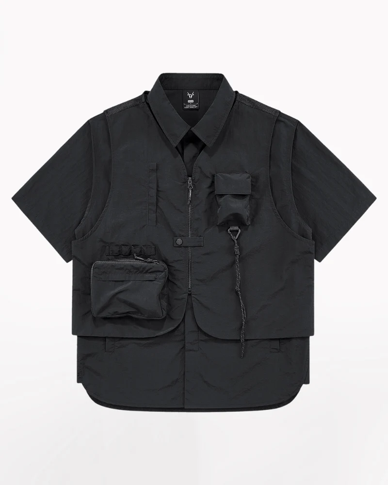 Functional Fake Two-Piece Short Sleeve Tech Shirt