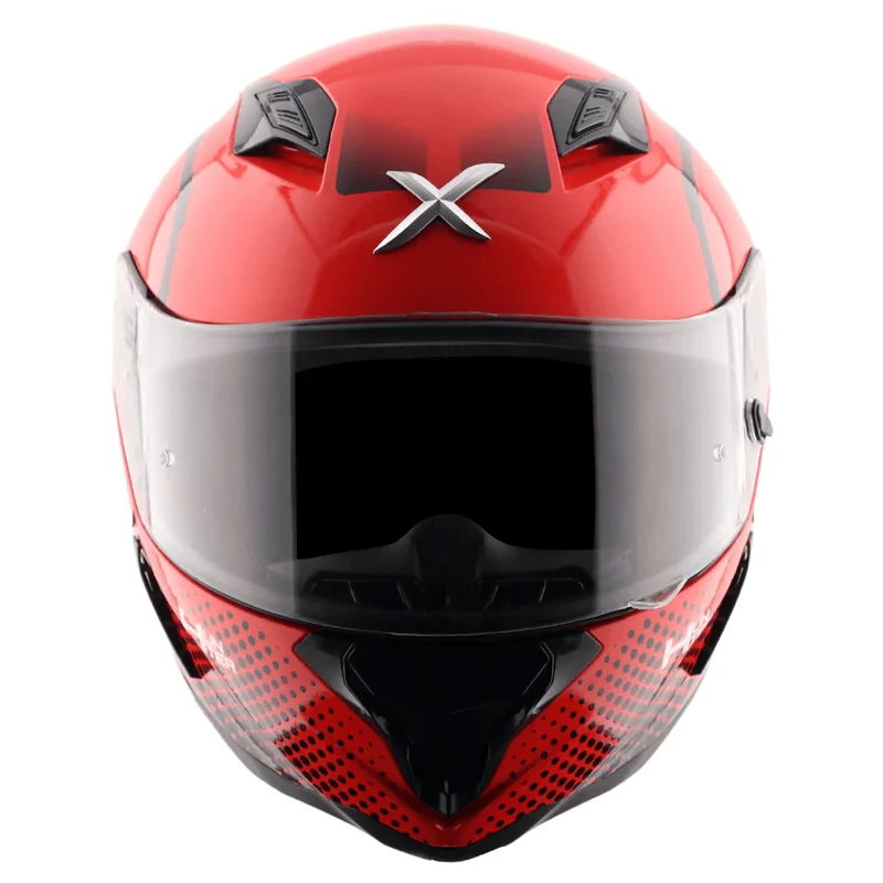 AXOR HUNTER SPEAR CASCO INTEGRAL DE MOTOCICLETA NEGRO ROJO