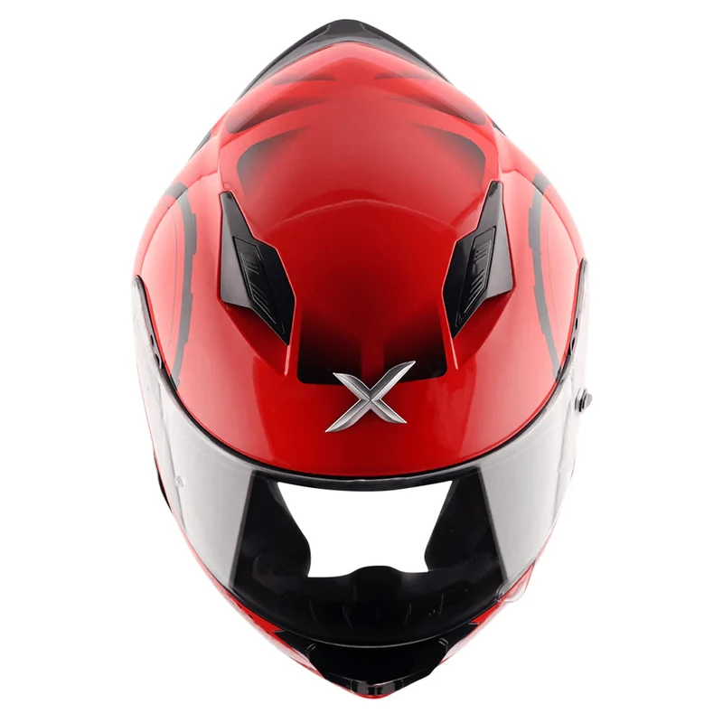 AXOR HUNTER SPEAR CASCO INTEGRAL DE MOTOCICLETA NEGRO ROJO