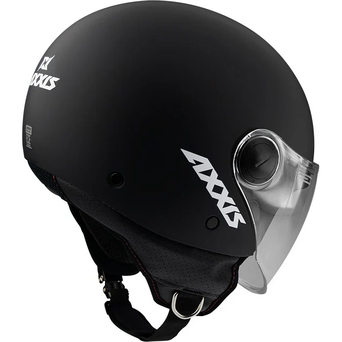 AXXIS OF501B SQUARE S SOLID A1 CASCO DE MOTO NEGRO MATE