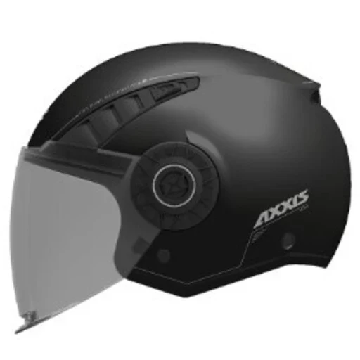 AXXIS OF513B METRO S SOLID A1 CASCO NEGRO BRILLO