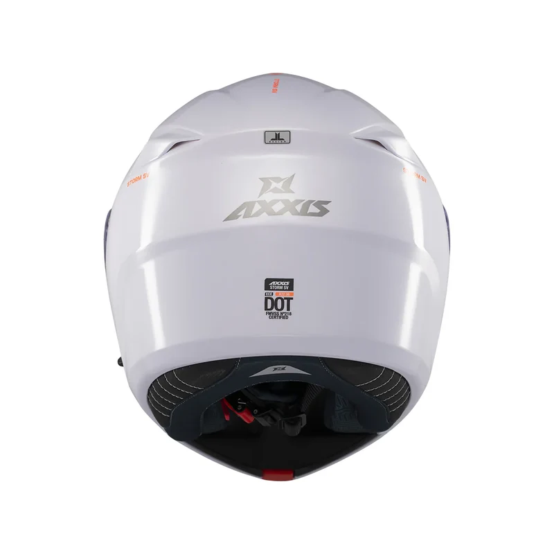 AXXIS FF938SV STORM SV S SOLID A0 CASCO DE MOTO BLANCO PERLA BRILLO