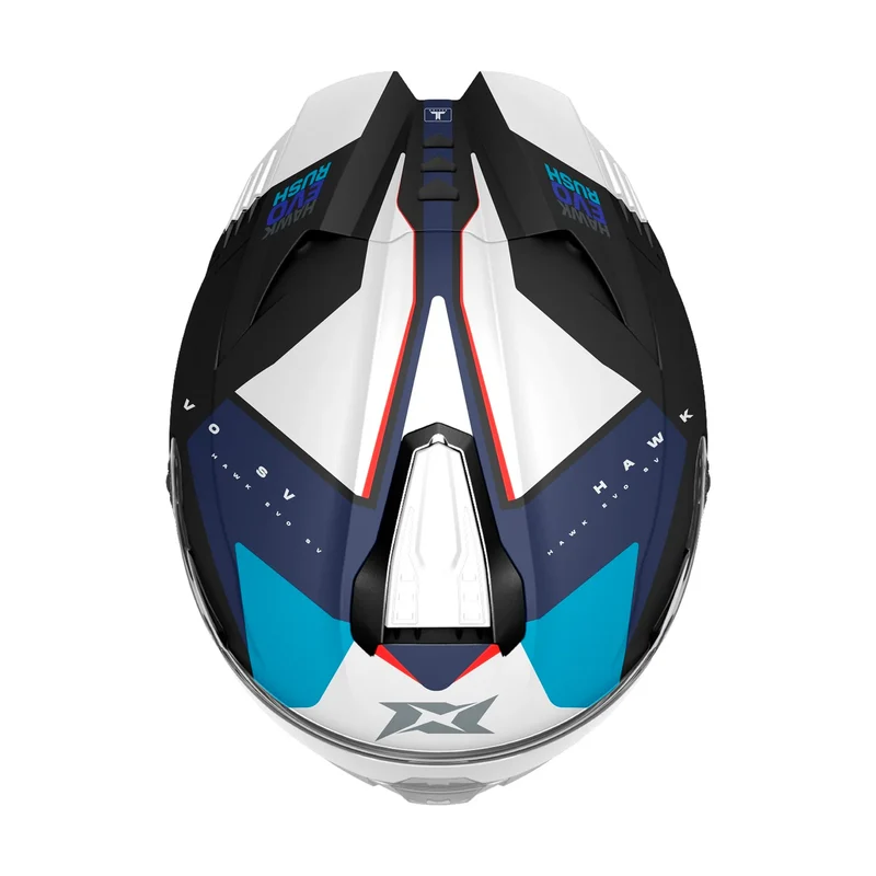 AXXIS FF122SV HAWK EVO SV RUSH B7 CASCO DE MOTO BRILLO