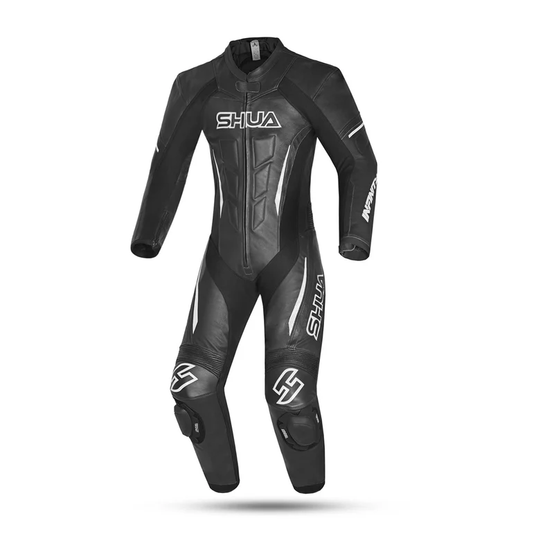 SHUA INFINITY 1PC MONO DE MOTO MUJER NEGRO BLANCO