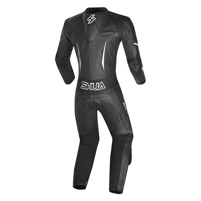 SHUA INFINITY 1PC MONO DE MOTO MUJER NEGRO BLANCO
