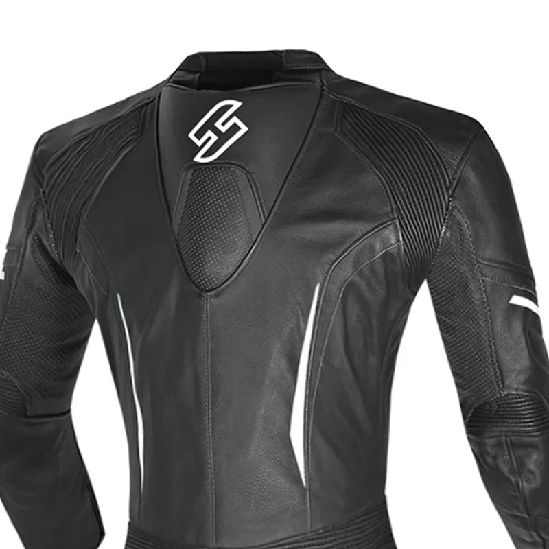 SHUA INFINITY 1PC MONO DE MOTO MUJER NEGRO BLANCO