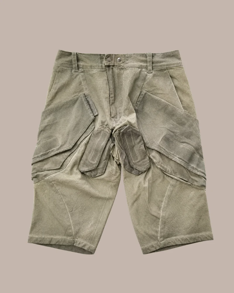 Wasteland Wear Functional 3D Pocket Cargo Shorts
