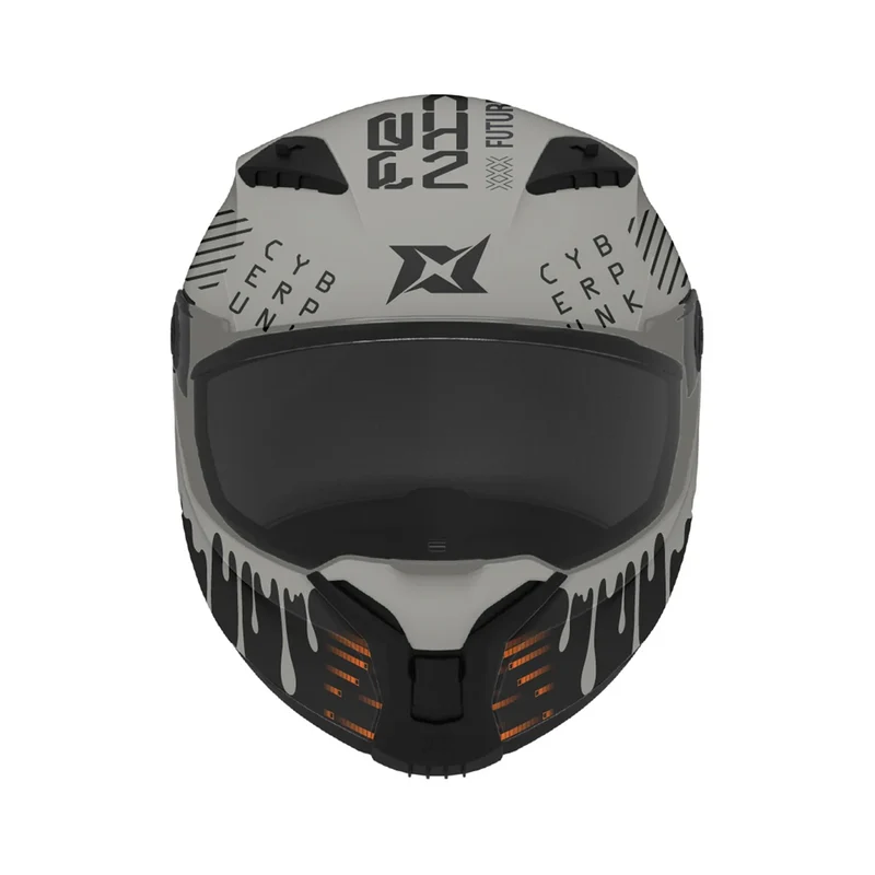 AXXIS FF132 FENIX CYBERPUNK C4 CASCO DE MOTO BRILLO