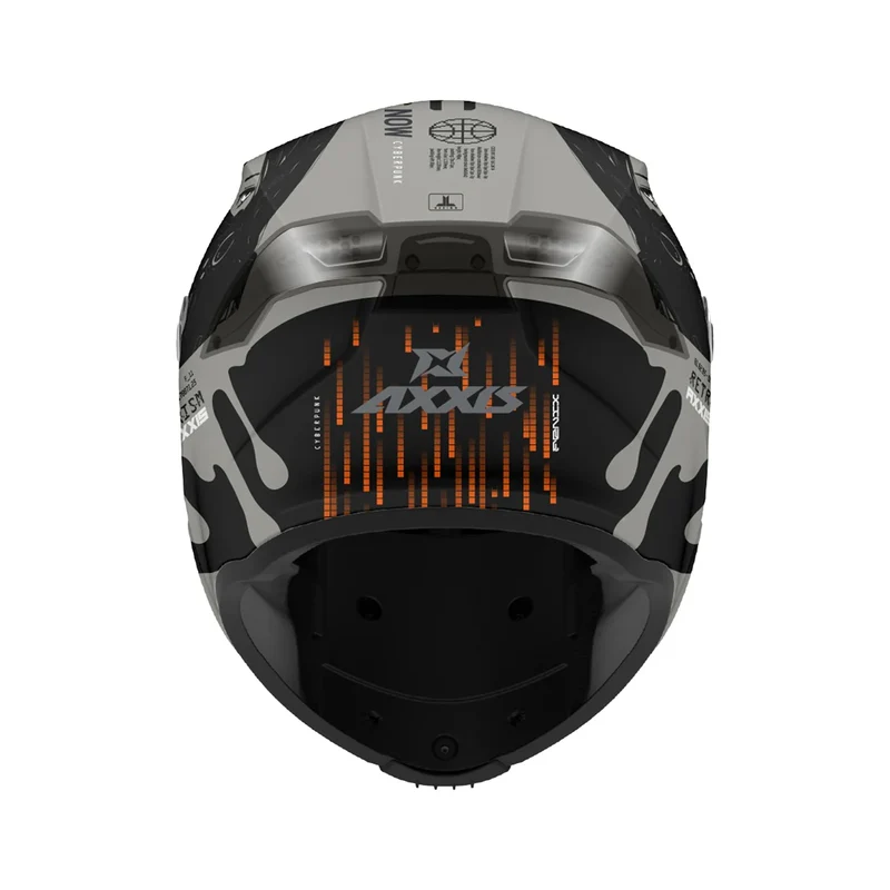 AXXIS FF132 FENIX CYBERPUNK C4 CASCO DE MOTO BRILLO