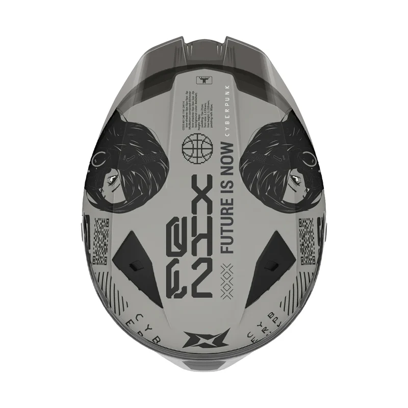 AXXIS FF132 FENIX CYBERPUNK C4 CASCO DE MOTO BRILLO