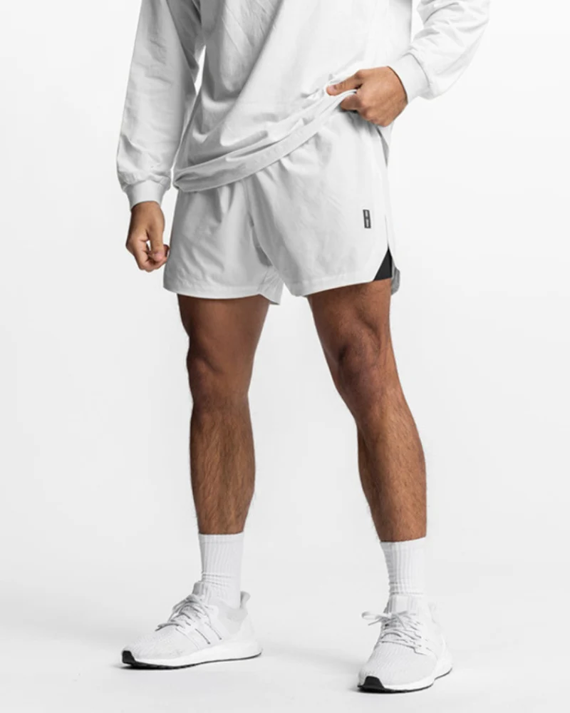 Techwear Double-Layer Mens Workout Shorts