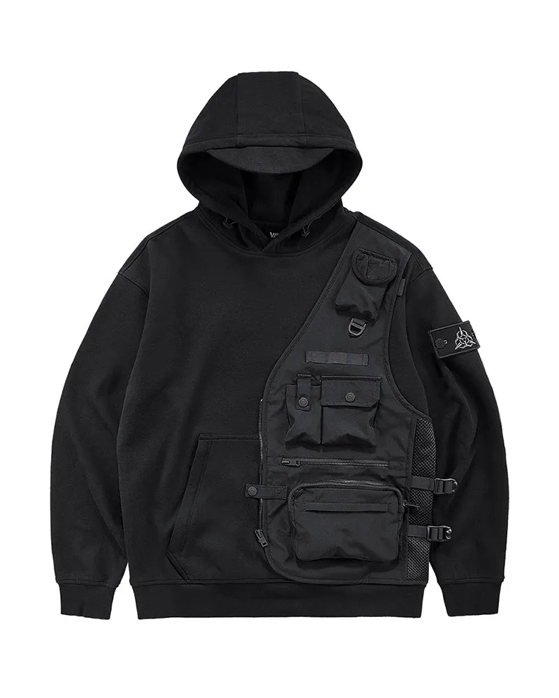 Techwear Fake Two Vest Tactical Hoodie