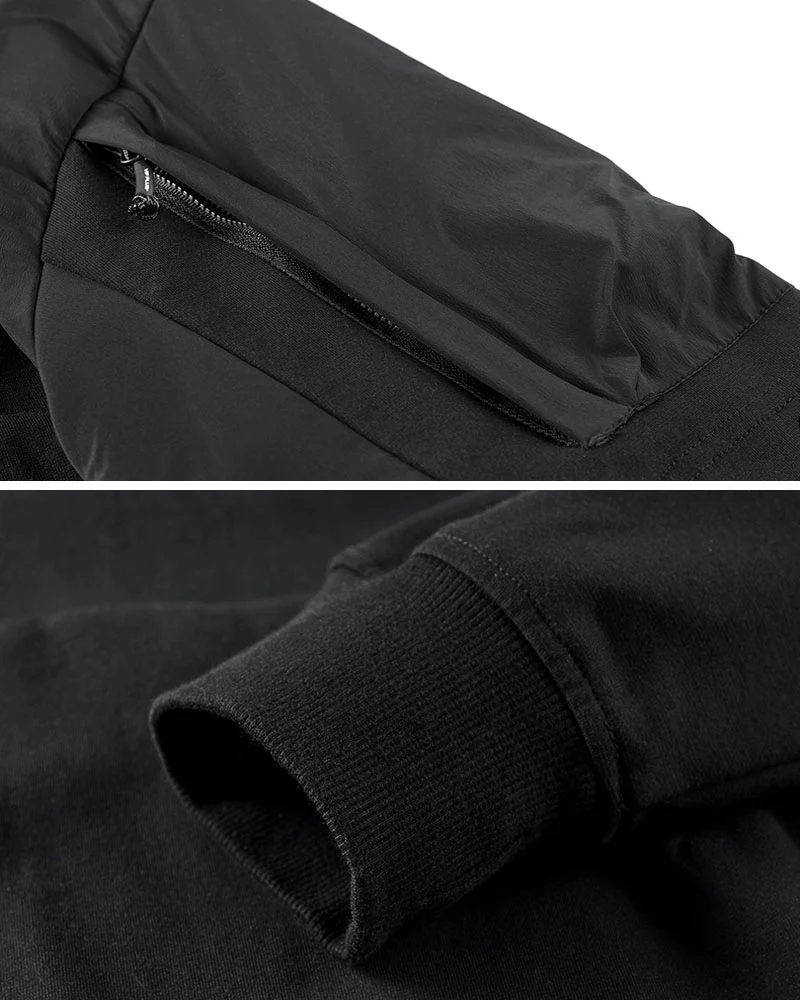 Functional Two-tone Spliced Tactical Hoodie