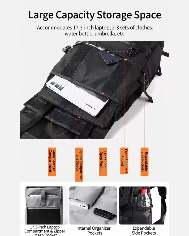 Streetwear Outdoor Multi-Functional Tech Backpack