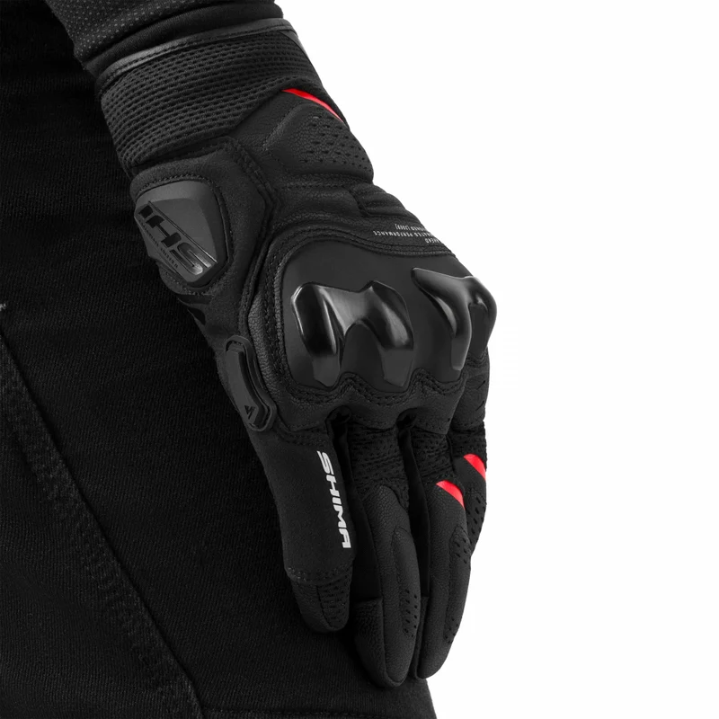 SHIMA SPARK 3.0 GUANTES DE MOTO HOMBRE NEGRO ROJO