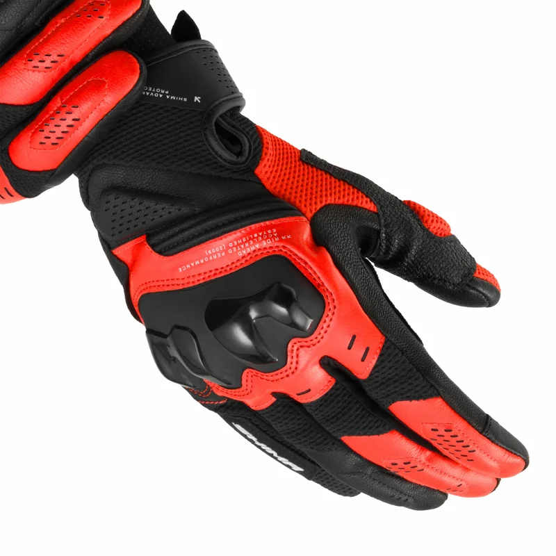 SHIMA SPARK 3.0 GUANTES DE MOTO HOMBRE ROJO FLUO