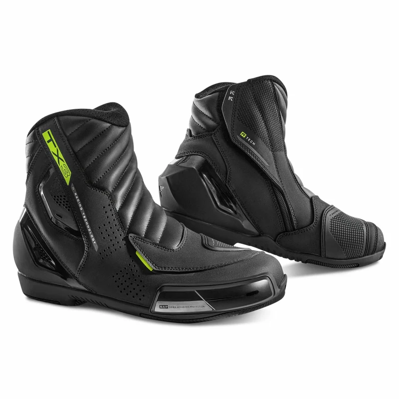 SHIMA TX-3.0 BOTAS DE MOTO HOMBRE NEGRO FLUO