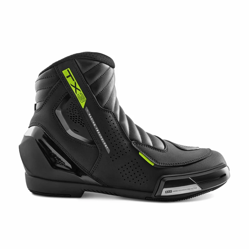 SHIMA TX-3.0 BOTAS DE MOTO HOMBRE NEGRO FLUO