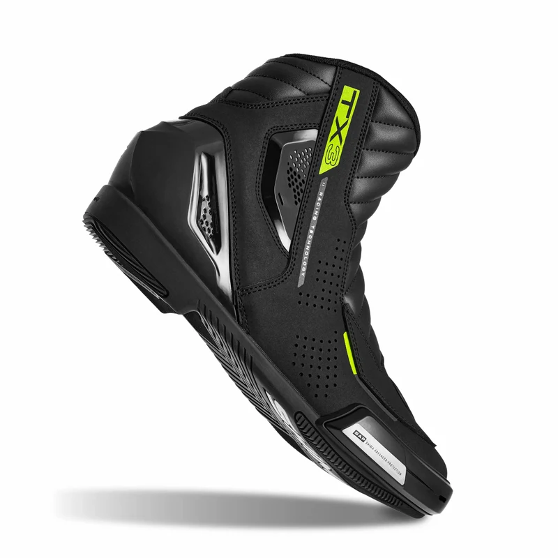 SHIMA TX-3.0 BOTAS DE MOTO HOMBRE NEGRO FLUO