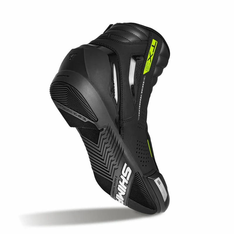 SHIMA TX-3.0 BOTAS DE MOTO HOMBRE NEGRO FLUO