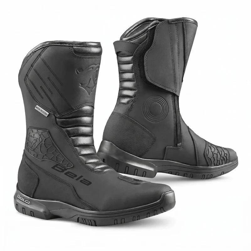 BELA GLADIATOR BOTAS DE MOTO TOURING PIEL NEGRO
