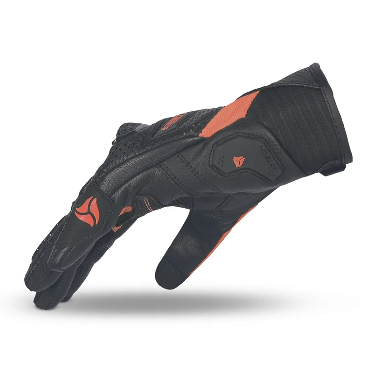 R-TECH KNIGHT RIDER GUANTES DE MOTO VERANO NEGRO ROJO