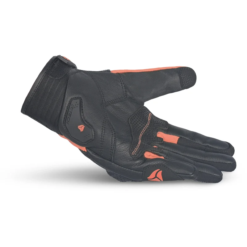 R-TECH KNIGHT RIDER GUANTES DE MOTO VERANO NEGRO ROJO