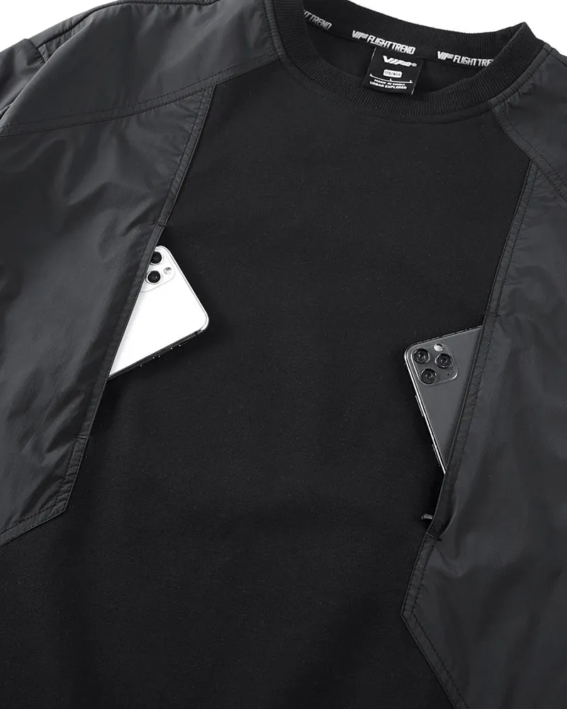 Cyberpunk Fake Two Piece Crewneck Sweatshirt