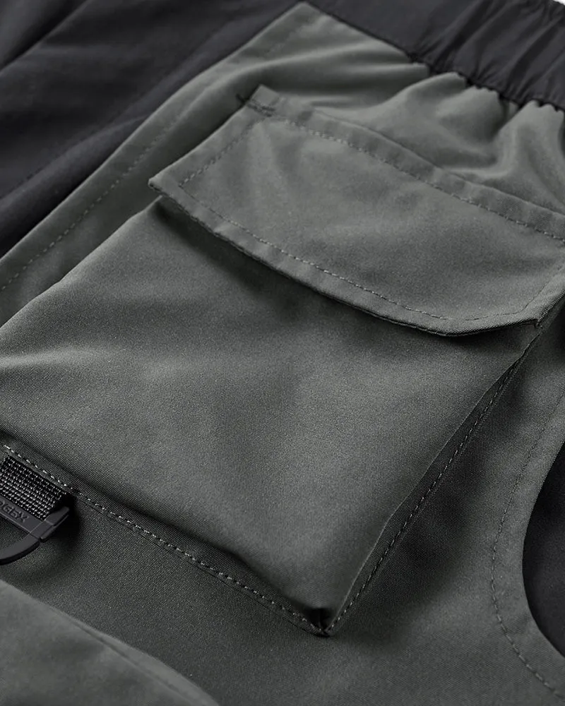 Functional Fake Two Piece Cargo Shorts