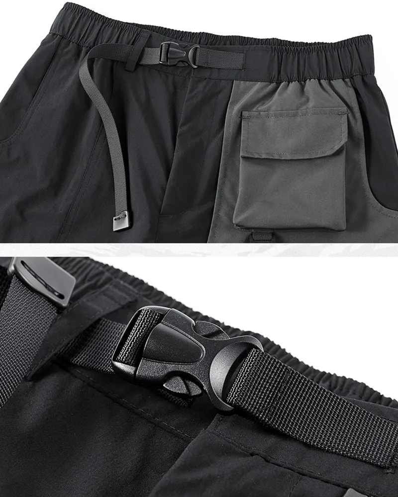 Functional Fake Two Piece Cargo Shorts