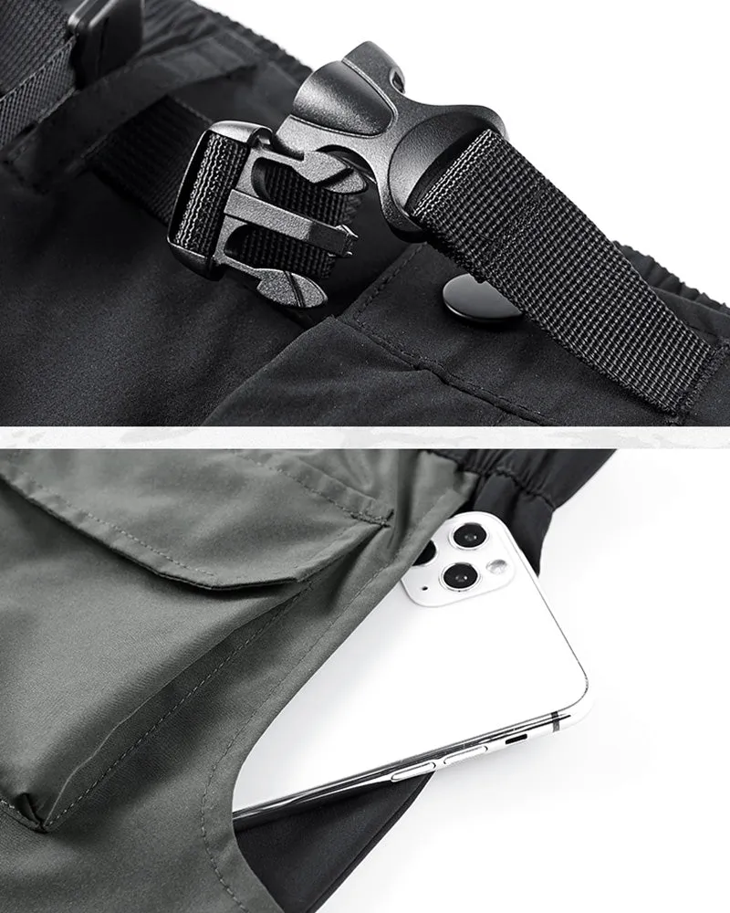 Functional Fake Two Piece Cargo Shorts