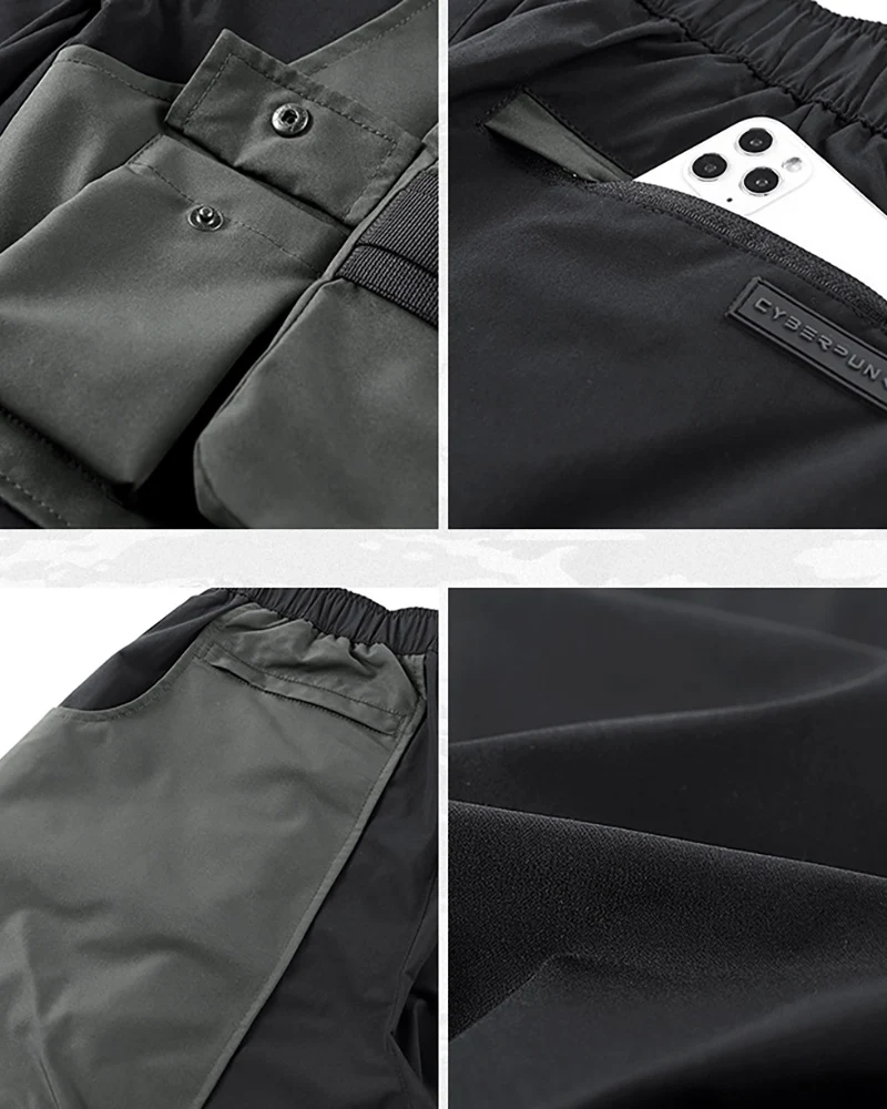 Functional Fake Two Piece Cargo Shorts
