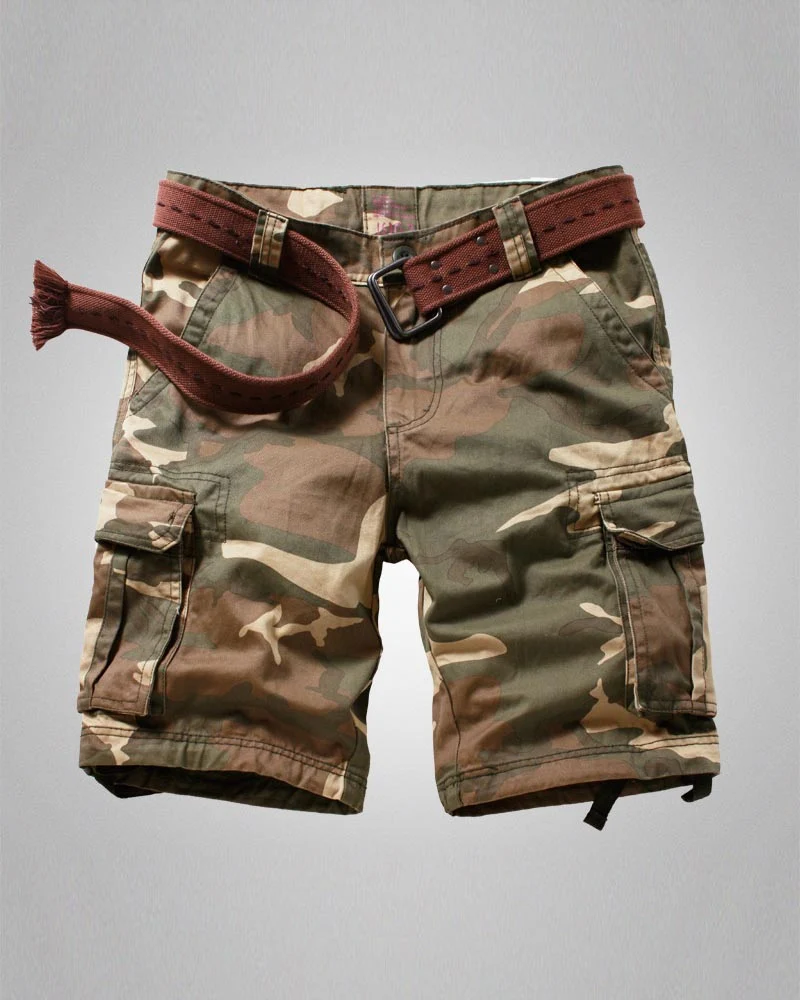 Outdoor Multi-Pocket Tactical Camo Jorts