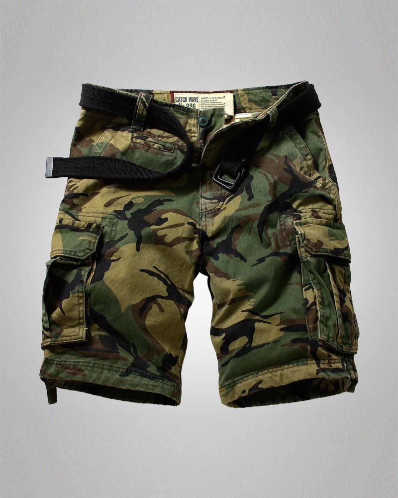 Outdoor Multi-Pocket Tactical Camo Jorts