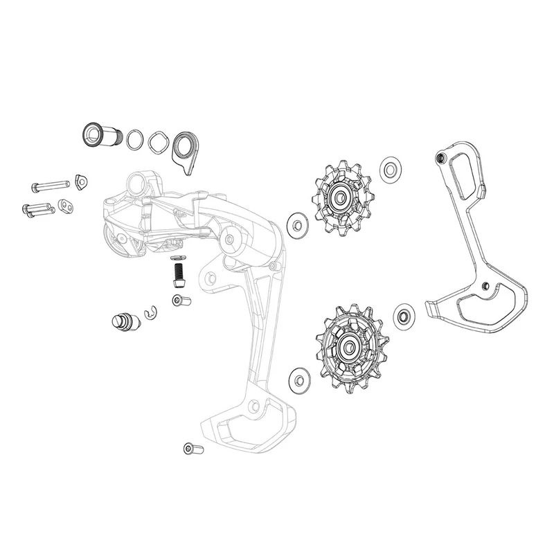 Rear Derailleur Pulley Kit Force Axs E1 Steel Bearing
