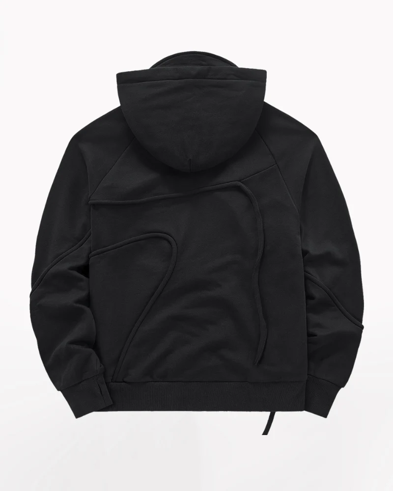 Functional Irregular Pocket Mask Tactical Hoodie
