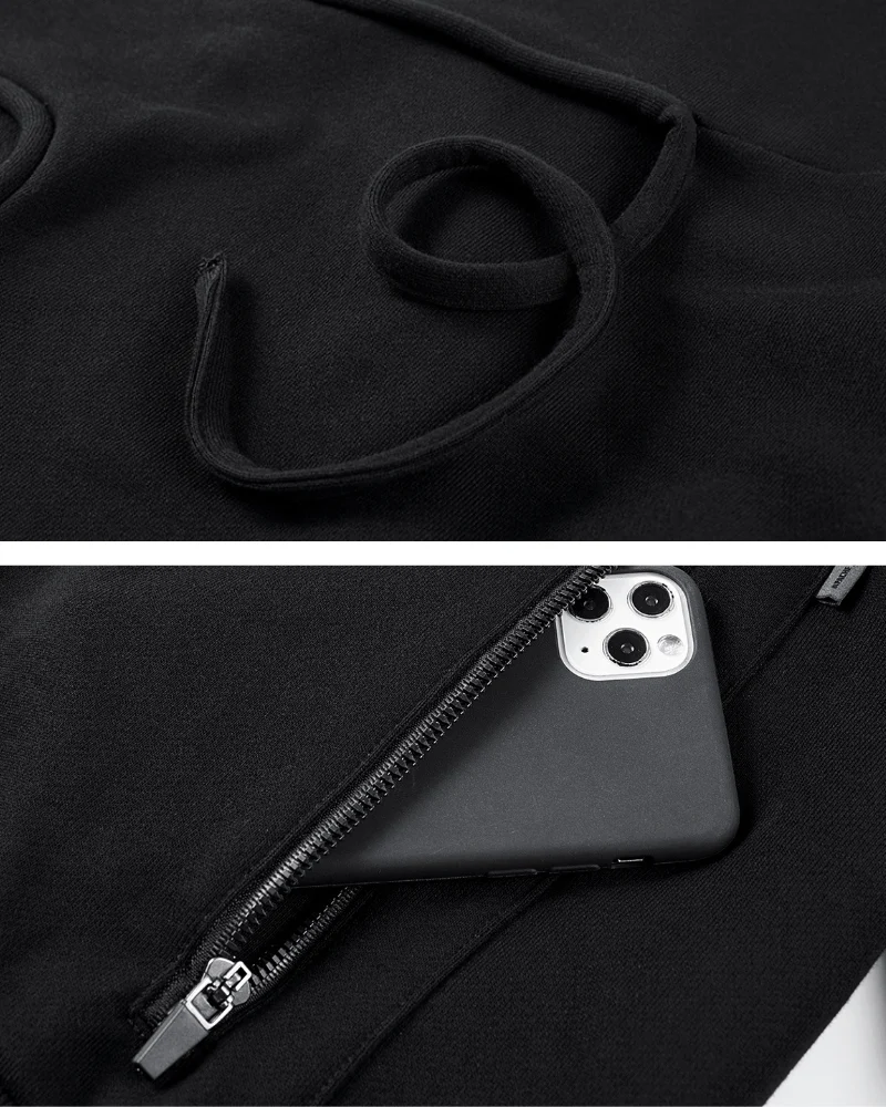 Functional Irregular Pocket Mask Tactical Hoodie