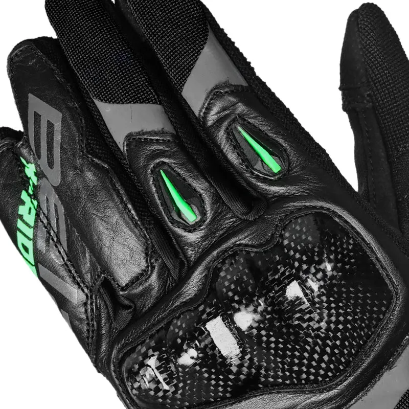 BELA DARING GUANTES DE MOTO DE TEXTIEL HOMBRE NEGRO VERDE