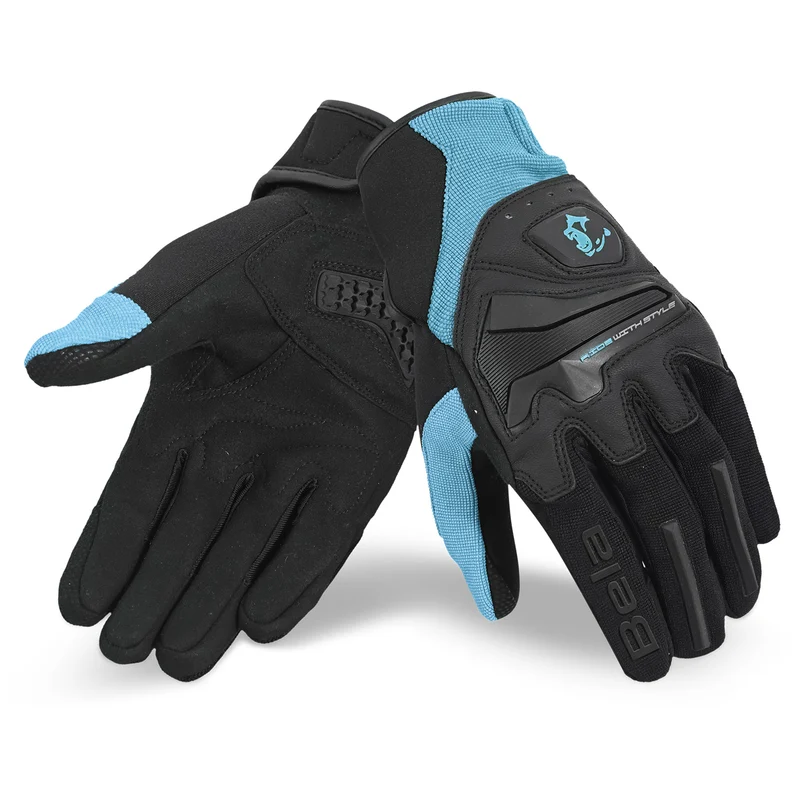 BELA STAR LADY GUANTES DE MOTO TEXTIL NEGRO TURQUOISE