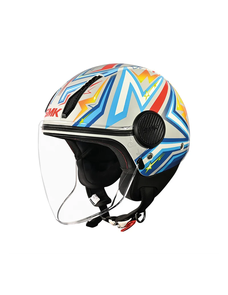 SMK CASCO JET LAMINAR STARZ DECORADO BRILLO (GL654)