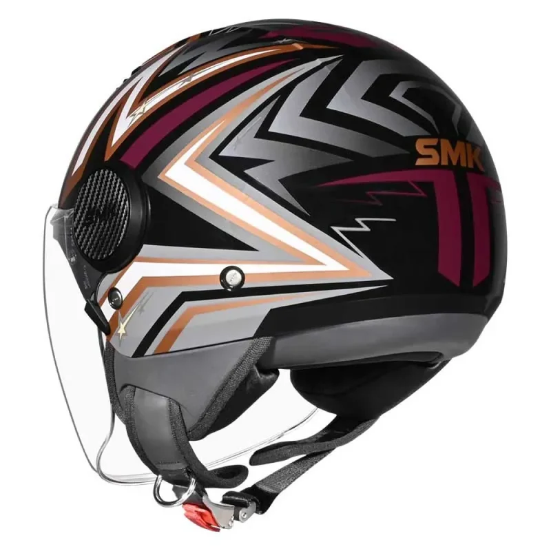 SMK CASCO JET LAMINAR STARZ DECORADO BRILLO (GL276)