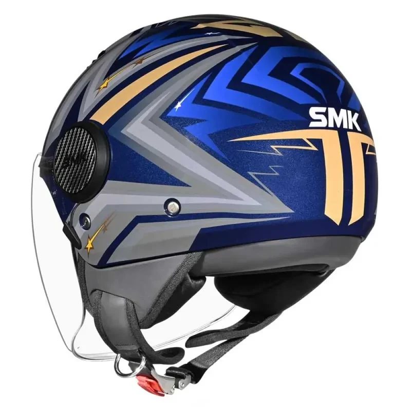SMK CASCO JET LAMINAR STARZ DECORADO BRILLO (GL565)