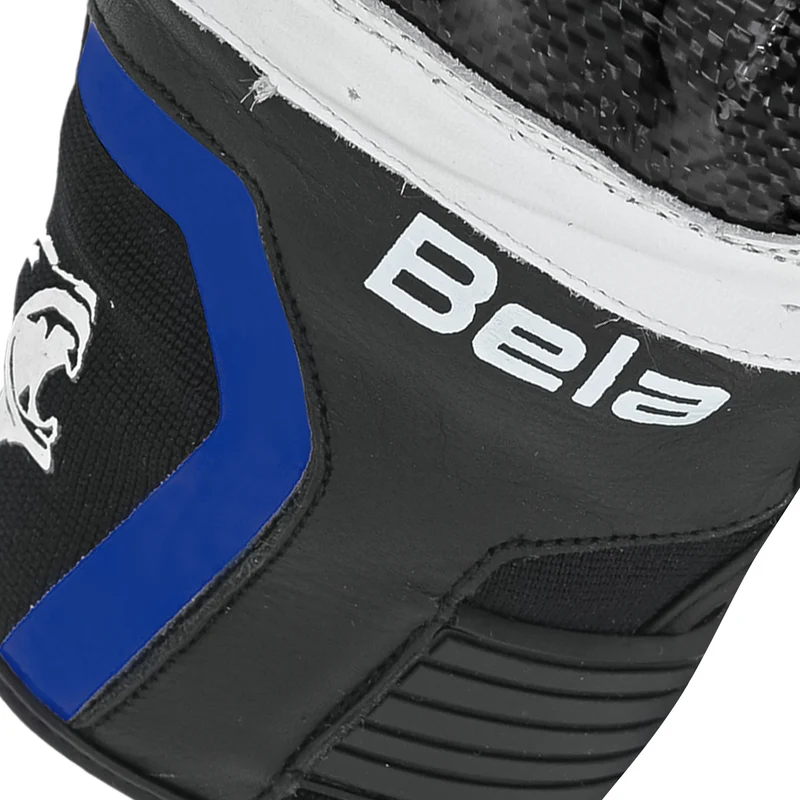 BELA AIR FLOW GUANTES DE MOTO DE PIEL NEGRO BLANCO AZUL