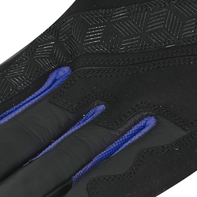 BELA AIR FLOW GUANTES DE MOTO DE PIEL NEGRO BLANCO AZUL