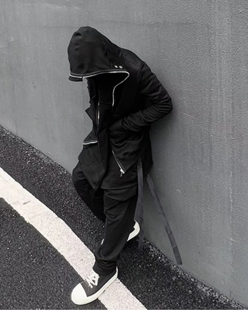 Opium Style Y2K Cut-Out Eye Full Zip Up Hoodie