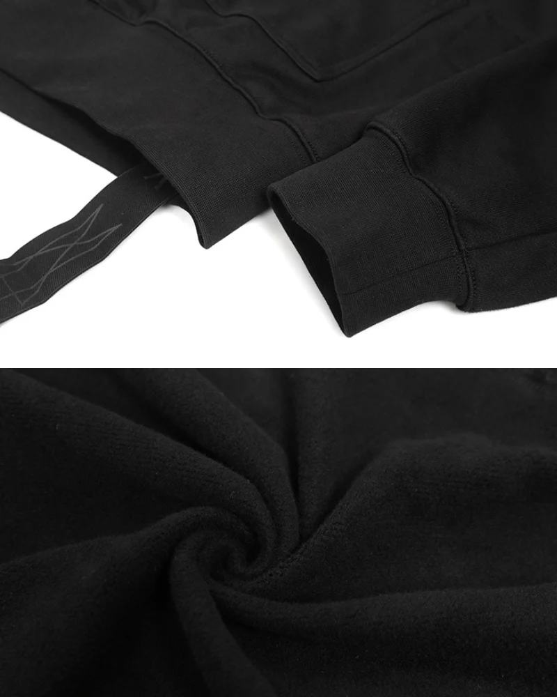 Opium Style Y2K Cut-Out Eye Full Zip Up Hoodie
