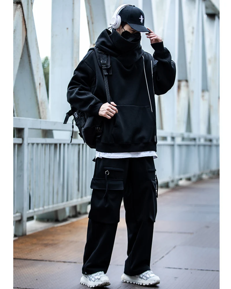 Streetwear Turtleneck Unisex Hoodie