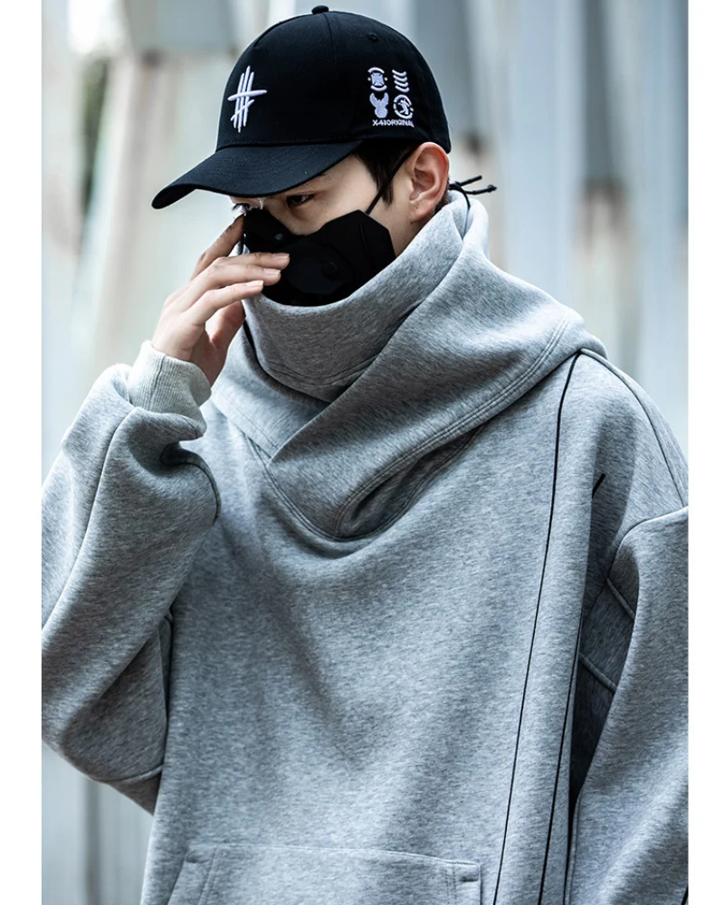 Streetwear Turtleneck Unisex Hoodie