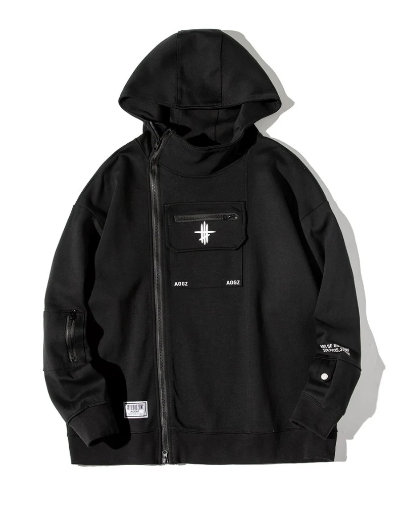 Techwear Cardigan Unisex Zip Up Hoodie